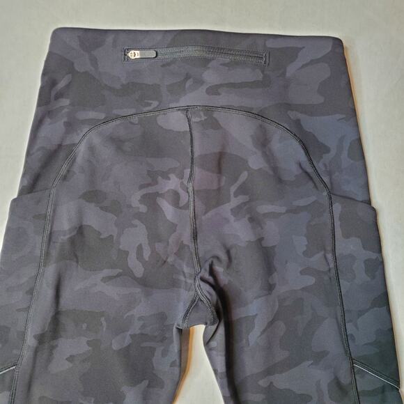 Lululemon Women's Size 4 Speed Up Crop 21" Incognito Camo Multi Grey W6AK8S - Picture 6 of 7